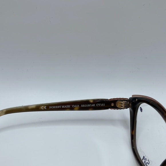 NWOT. Coco Song women’s Optical frames. Feather and silk imbedded in the frames. - Picture 6 of 7